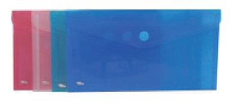 Sobres Plástico Con Cierre de Velcro 135X250mm Azul