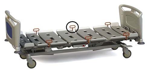 Fixações de Cintas de Sujeição para Camas Hospitaláres