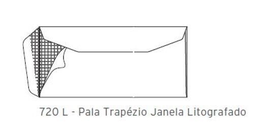 Sobres 720 L Solapa Trapézio Ventana 114x230mm 90gr