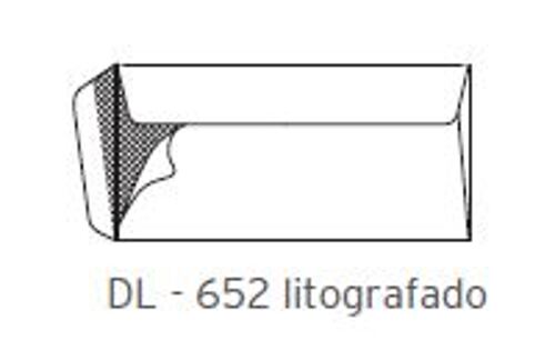 Sobres Dl Litografiado 110x220mm 90Gr