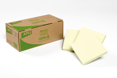 Notas Reposicionables 75x75mm Pack de 12 Bloques Apli