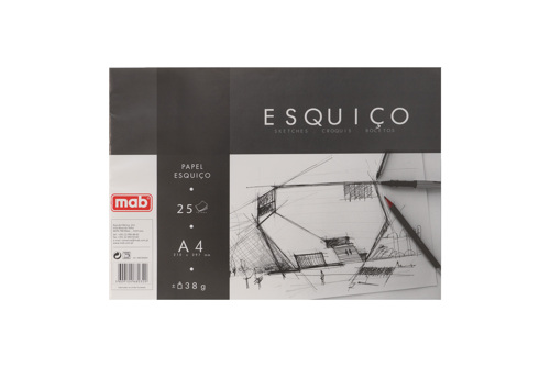 Blocs Dibujo A4 Mab 25 Hojas 36 Grs