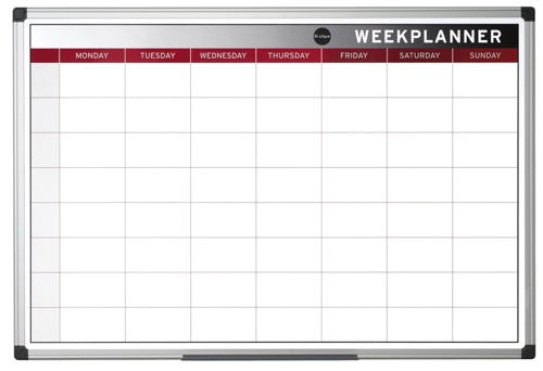 Plannings Magnético Reciclado 60x90cm Semanal Earth-it (pizarra Blanca)