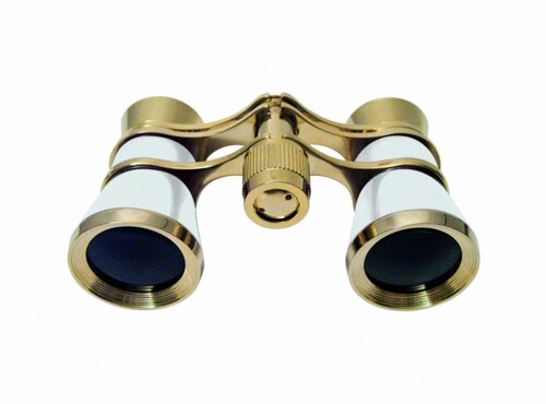 Prismáticos Opera 3x25 Braun Binocular Blanco