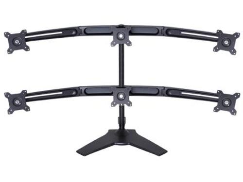 Soportes Monitor de Mesa 15 - 24" M Desk Stand Triple C/ Extensión Negro Multibrackets 6 Pantallas