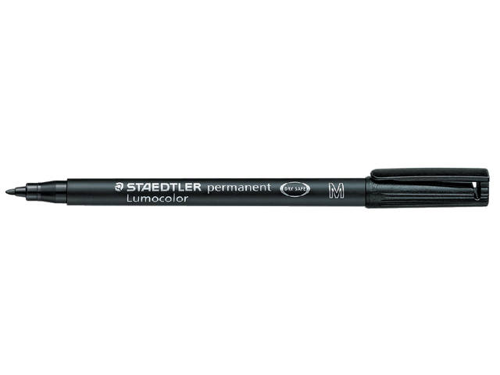 Marcadores Permanentes Staedtler Lumocolor 1mm Negro