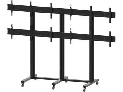 Soporte Video Wall de Suelo 40 - 55" M Public Stand 3x2 Negro Multibrackets 6 Pantallas