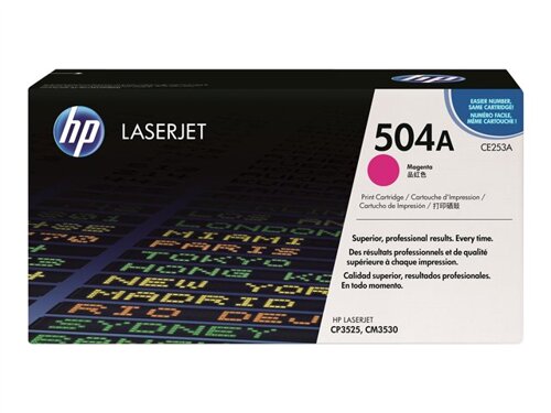 Tóner HP Magenta CE253A - (504A)