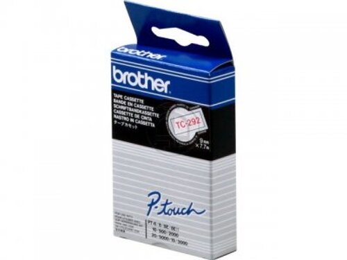 Cintas Brother Laminado Blanco/rojo 9 mm X 7.7 M