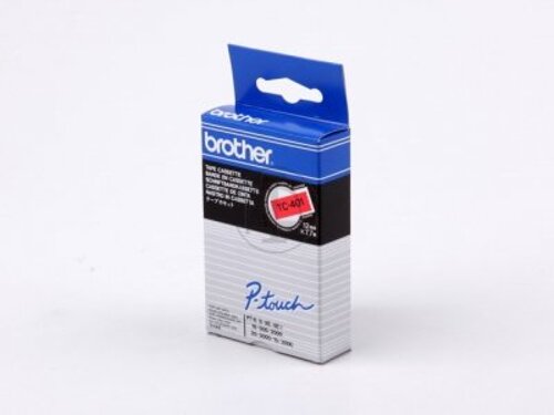 Cintas Brother Laminado Rojo/negro 12 mm X 7.7 M