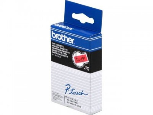 Cintas Brother Laminado Rojo/negro 9 mm X 7.7 M