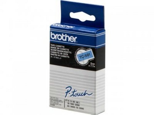 Cintas Brother Laminado Azul/negro 9 mm X 7.7 M