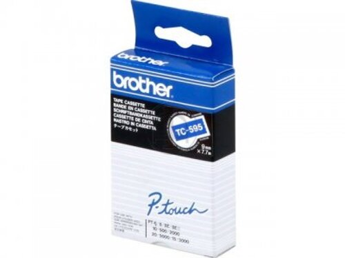 Cintas Brother Laminado Azul/blanco 9 mm X 7.7 M