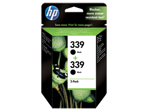 Cartuchos de Tinta HP Pack 2 Un. Negro C9504A - (338)