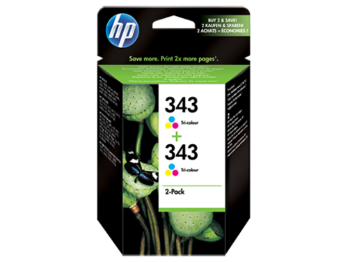 Cartuchos de Tinta HP Pack 2 Un. Color CB332E - (343)