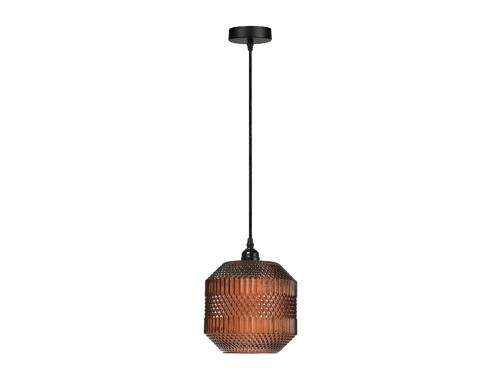 Lamp.techo Vidr.rombo Marron