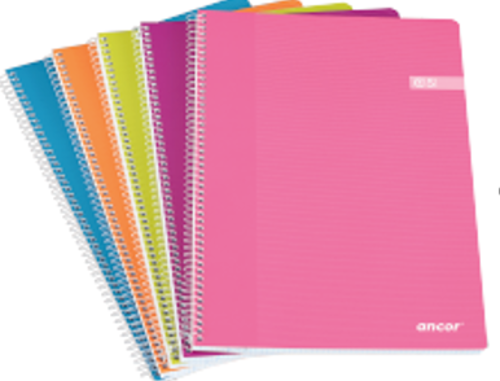  Cuaderno Espiral A4 Guiado 80fls/70grs Surtido Moda Classic Stripes