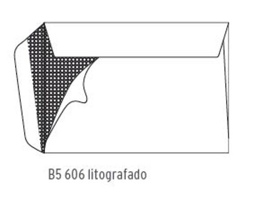 Sobres Officio B5 176x250mm 80Gr Blancos