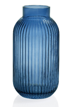 Florero Vidrio Shell Azul