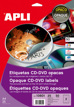 Etiquetas Cd-dvd Permanente Ext ø 117 Int ø 18