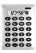 Calculadoras Electrónica 8 Dígitos Blanco A4