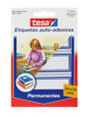 Etiquetas Autoadhesivas 34x75mm Tesa Con Borde Azul