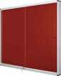 Vitrinas Interior 926x661x55mm Feltro Exhibit Rojo