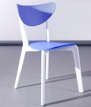 Silla Lina, Polipropileno Blanco Y Azul