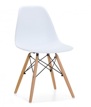 Silla Tower Pp Madera Polipropileno Blanco