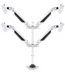 Soportes Monitor de Mesa 15 - 32" M Vesa Gas Lift Quad Blanco Multibrackets 4 Pantallas