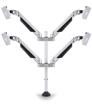 Soportes Monitor de Mesa 15 - 32" M Vesa Gas Lift Quad Prateado Multibrackets 4 Pantallas