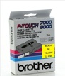 Cintas Brother Laminado Amarillo/negro 12 mm X 15 M